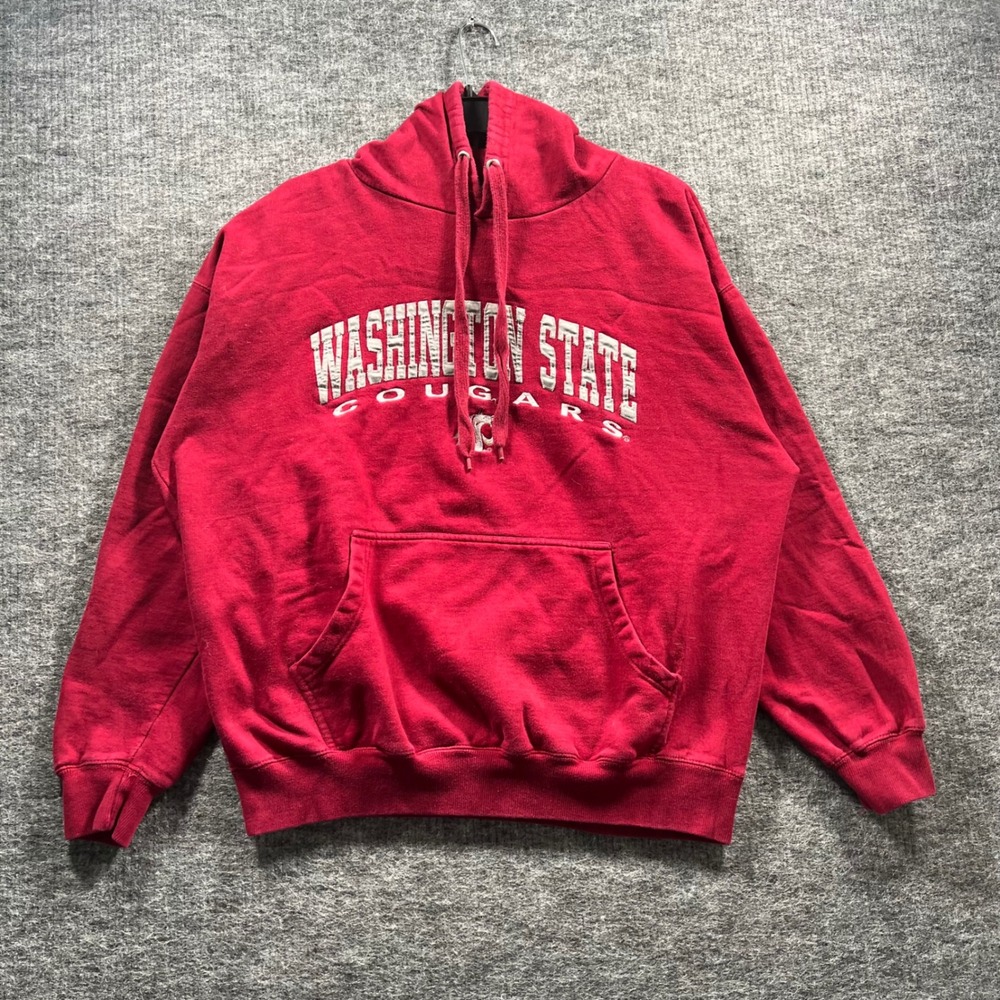 Old Varsity Brand Washington State Cougars Hoodie Crimson Red XL